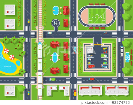 City Map Top view 92274753