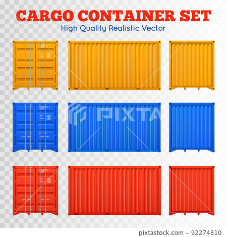 Cargo Container Transparent Set Cargo Container Transparent Set 92274810