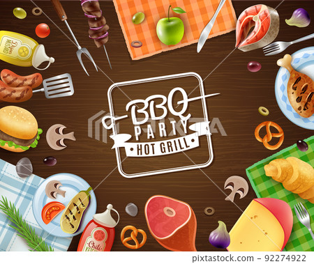 BBQ Party Frame 92274922