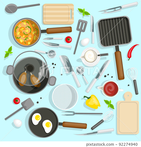 Chef Workplace Top View Set 92274940