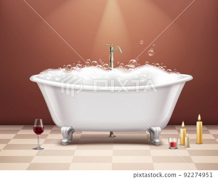 Bathtub With Foam Composition 92274951