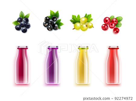 Berry Juice Realistic Set Berry Juice Realistic Set 92274972