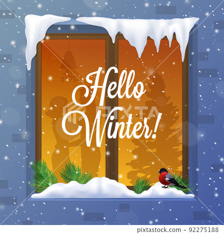 Winter And Snow Illustration 92275188