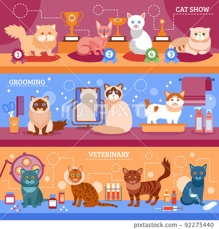 Cats banner set Cats banner set 92275440