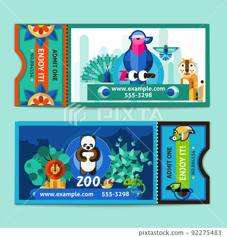 Zoo Tickets Set 92275483