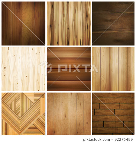 Wooden Floor Tile Set 92275499