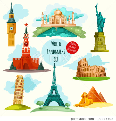 World Landmarks Set World Landmarks Set 92275508