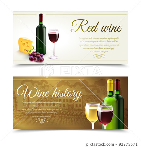 Wine Banners With Cheese 92275571