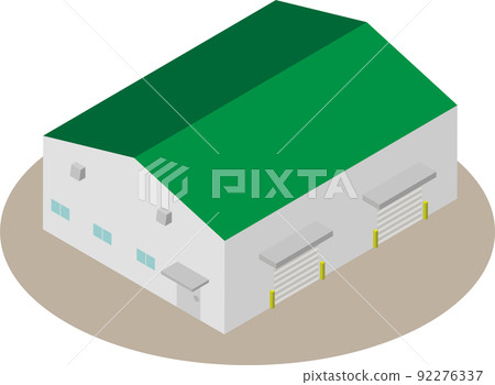 Isometric warehouse 92276337