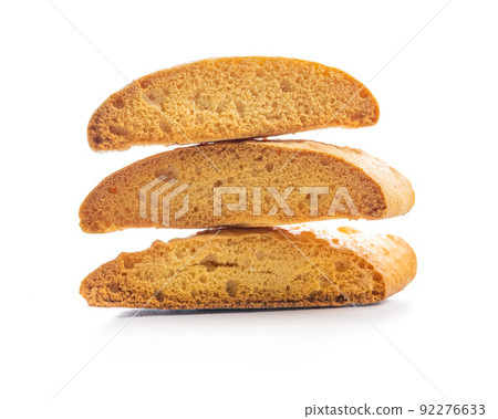 Sweet anicini cookies. Italian biscotti with anise flavor isolated on white background. Sweet anicini cookies. Italian biscotti with anise flavor isolated on white background. 92276633
