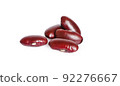 Red bean isolated on white background 92276667