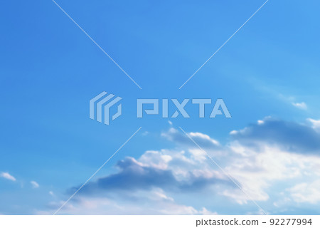 Sunny blue sky as abstract background, beauty in nature design concept 92277994