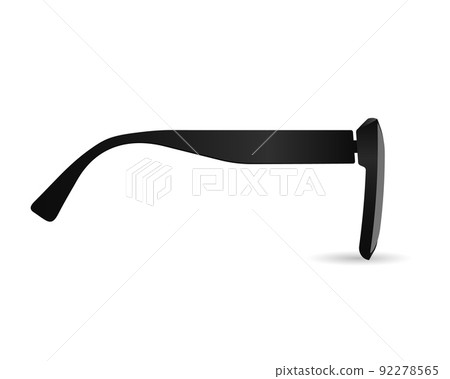 Dark glasses side view template Dark glasses side view template 92278565