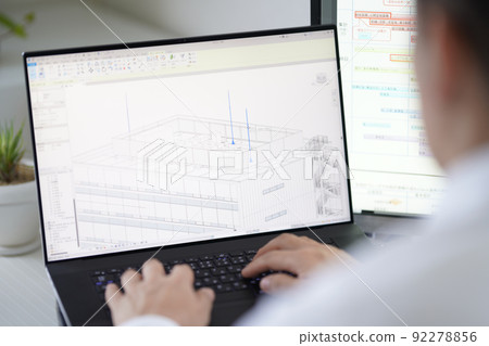 3D CAD 3D 3DCG architectural design lightning rod 92278856