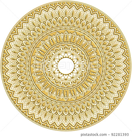 Mandala art (flowers, geometric patterns, metals, reliefs) 92281393