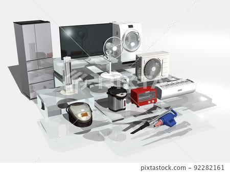 Electrical appliances Home appliances Electrical appliances exhibition (3DCG image) 92282161