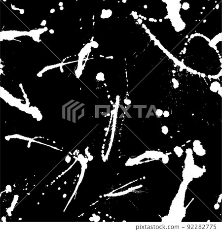圖案圖案黑色背景白色油漆全屏飛濺塗鴉 bisha 插圖 92282775