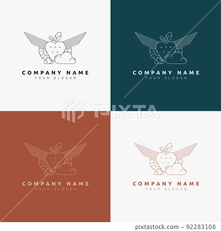 line art minimal multipurpose logo template retro 92283108