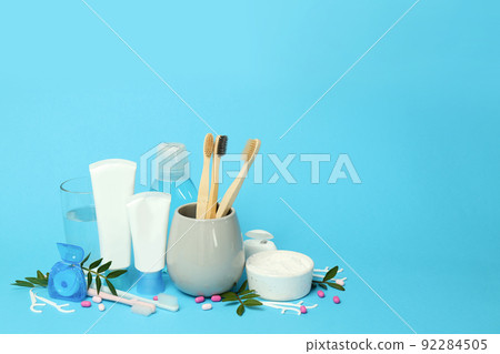 Concept of tooth care, space for text 92284505