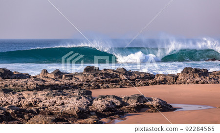 Ocean Wave Beach Rocky Coastline 92284565