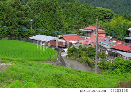 Summer countryside Aone village 92285168