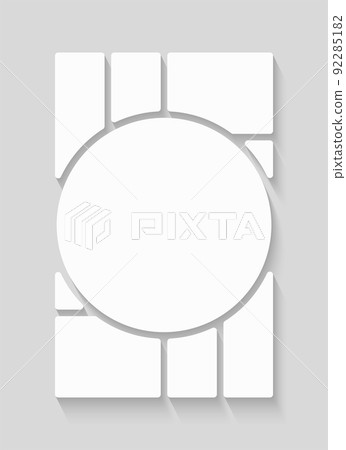 Template collage of nine frames, images, photo Template collage of nine frames, images, photo 92285182