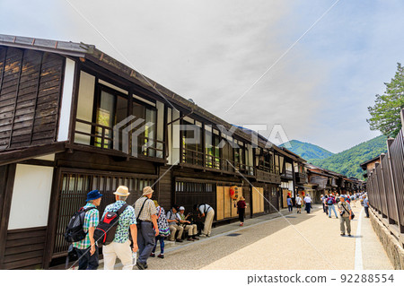 Summer scenery of Narai-juku Summer scenery of Narai-juku 92288554