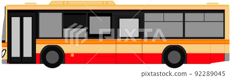 Dot picture style Kanagawa bus 92289045