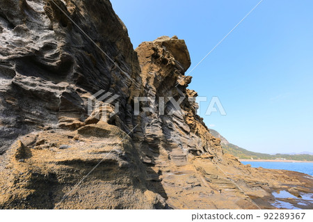 Yongmeori Coast, Coast, Beach, Sandstone Formation, Promenade, Attractions, Famous Places, Points of Interest, Geotrails, Geology, Strange, 92289367