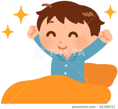 男孩起床（精力充沛） 92290551