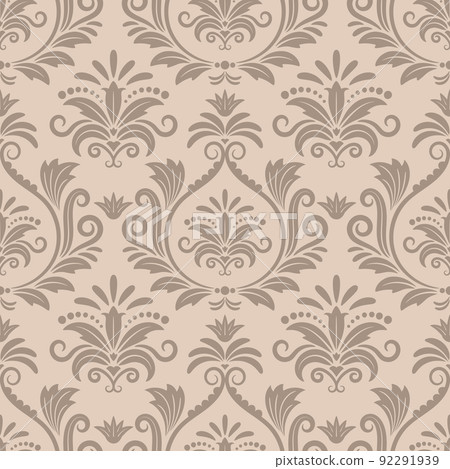 Baroque seamless vector pattern 92291939