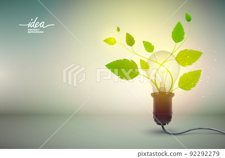 Yellow Light Bulb Idea Abstract Background Poster Yellow Light Bulb Idea Abstract Background Poster 92292279