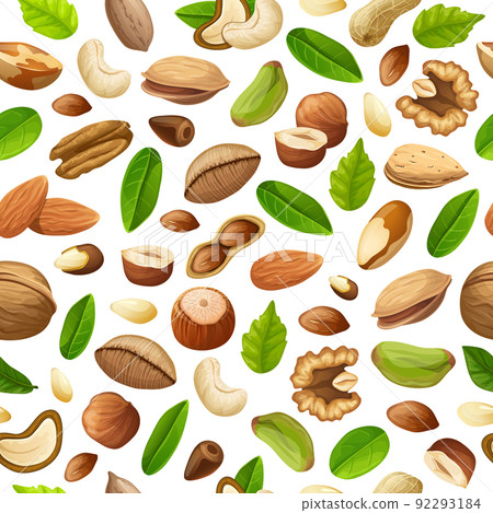 Cartoon Natural Food Seamless Pattern 92293184
