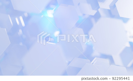CG Hexagon 許多浮動六邊形 CG Hexagon 許多浮動六邊形 92295441