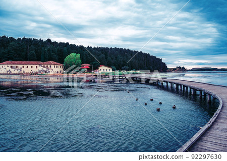 The lagoon of Narta and Zvernec island, Vlore, Albania 92297630