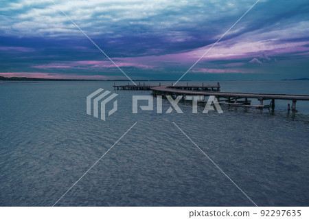 The lagoon of Narta and Zvernec island, Vlore, Albania The lagoon of Narta and Zvernec island, Vlore, Albania 92297635