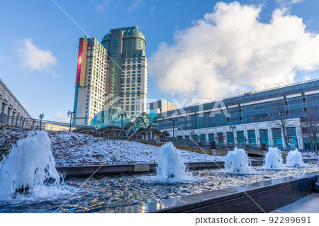 Niagara Falls, Ontario, Canada - December 19 2021 : Fallsview Casino Resort. 92299691