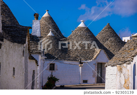 Wonderful Trulli houses of Alberobello in Italy . a popular landmark in Italy 92303139