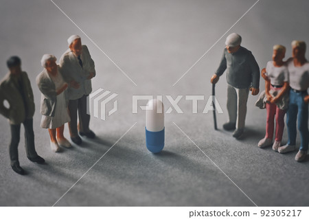 Capsules and miniature people Capsules and miniature people 92305217