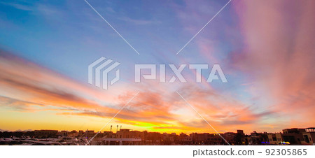 Colorful Sky at Sunset Colorful Sky at Sunset 92305865
