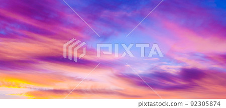 Colorful Sky at Sunset Colorful Sky at Sunset 92305874