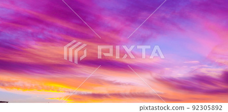 Colorful Sky at Sunset 92305892