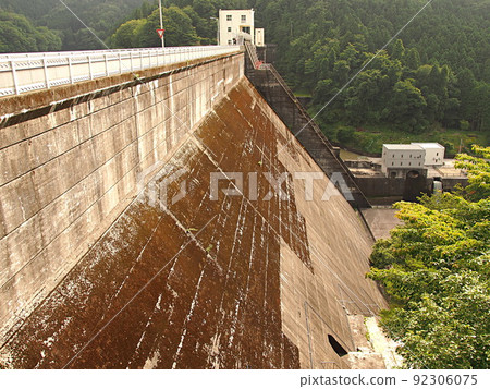 Scenery of the dam of Habu Dam 92306075