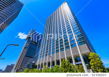 Cityscape around Shinagawa Station Konan Exit, Minato-ku, Tokyo 92306603