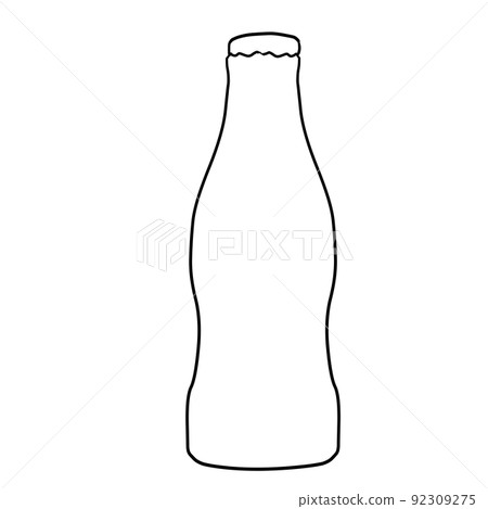 Bottle bottle line drawing 92309275