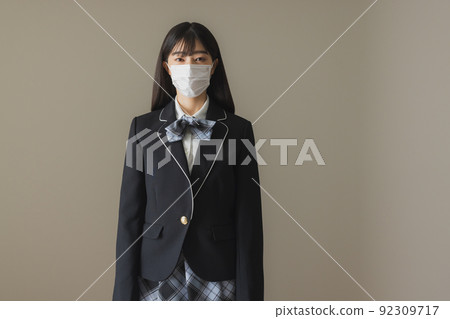 High school girl studying image High school girl studying image 92309717