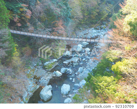 紅葉吊橋:從熊本縣八代市泉町紅葉綾取橋眺望石籠橋 紅葉吊橋:從熊本縣八代市泉町紅葉綾取橋眺望石籠橋 92310709