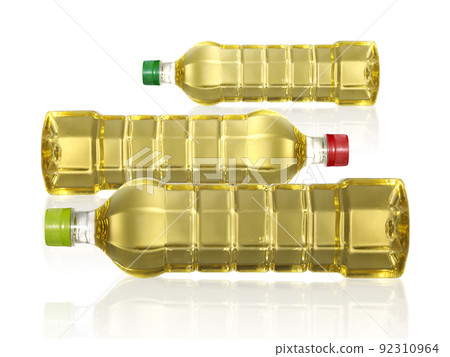 A bottle of Palm kernel Cooking Oil, isolated on white background 92310964
