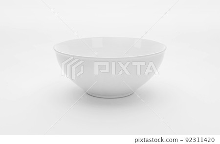 Crockery, ceramic plate on white background Crockery, ceramic plate on white background 92311420