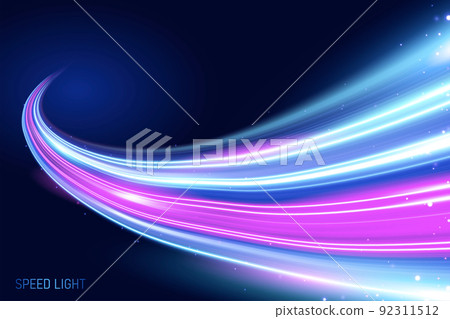 3d speedy neon light trails 3d speedy neon light trails 92311512